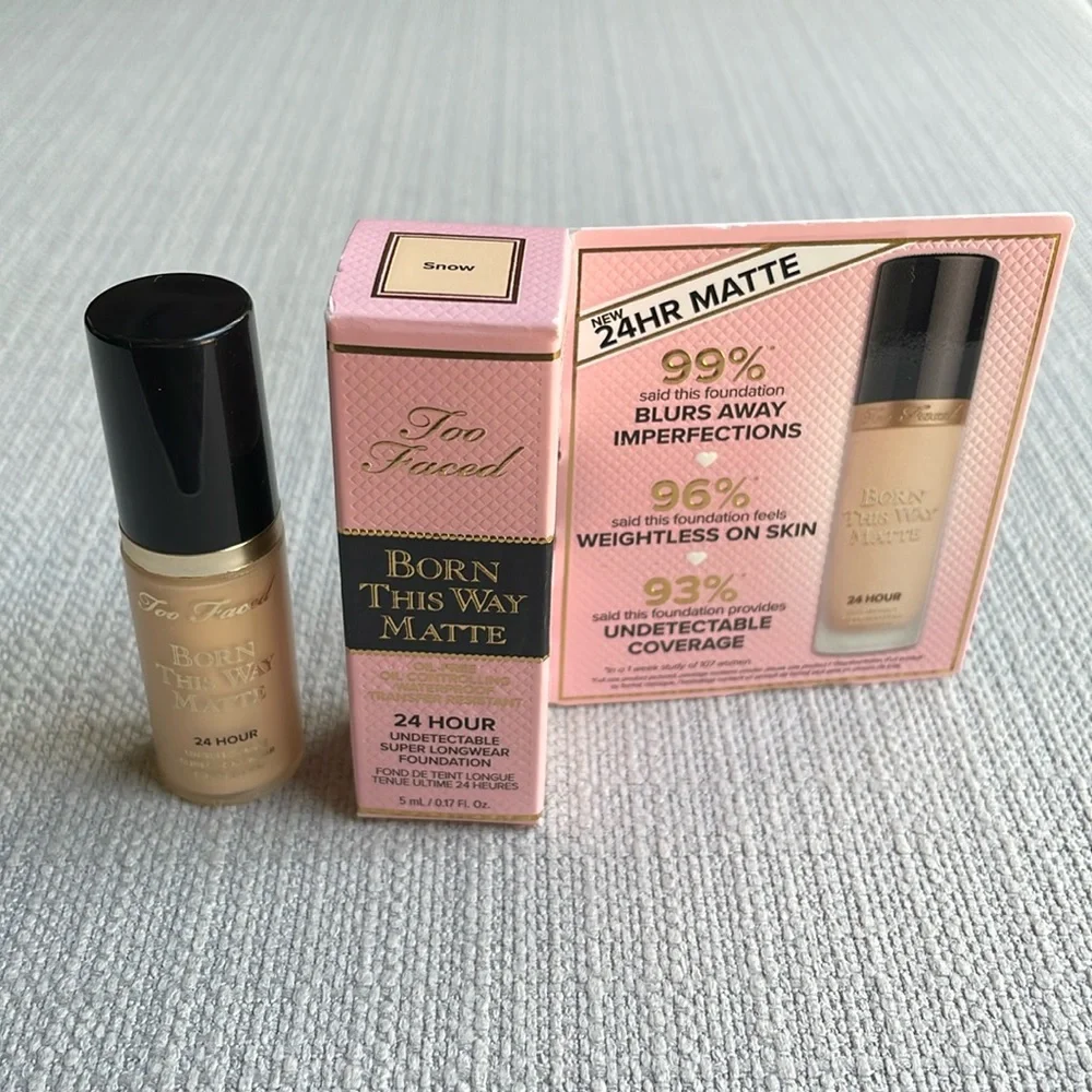 Too faced born this way matte foundation mini - Snow